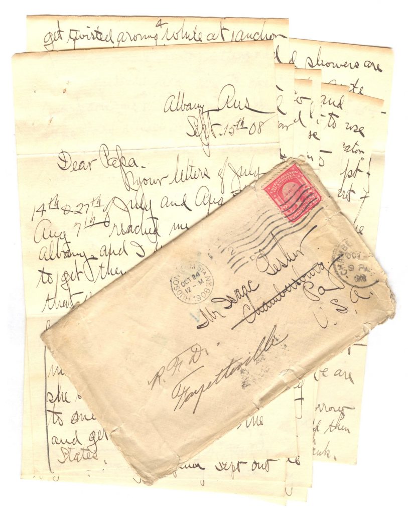 Frank Lesher Albany Letter 001