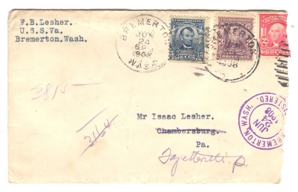 Frank Lesher Letter - Bremerton 001
