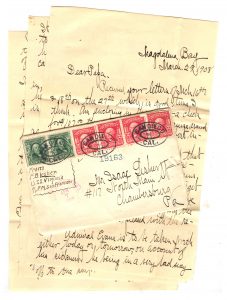 Frank Lesher Letter - Magdelena March 29 1908 001