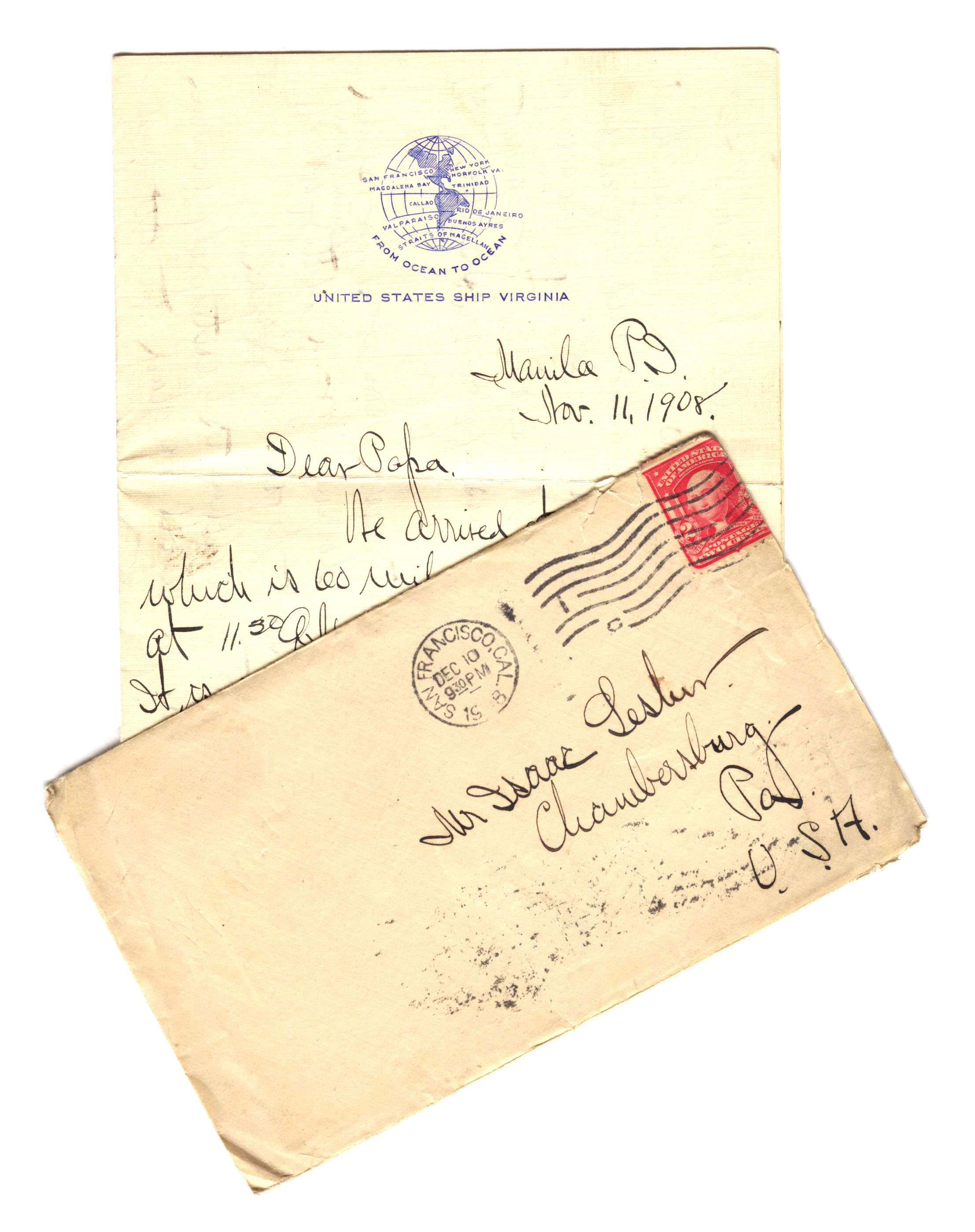 Frank Lesher Letter - Manila II 001