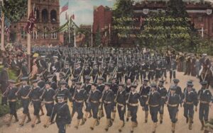 The Great Naval Parade of American Sailors at Sydney Australia August 23, 1908