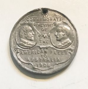 To Commemorate the Visit of the American Fleet to Australia 1908