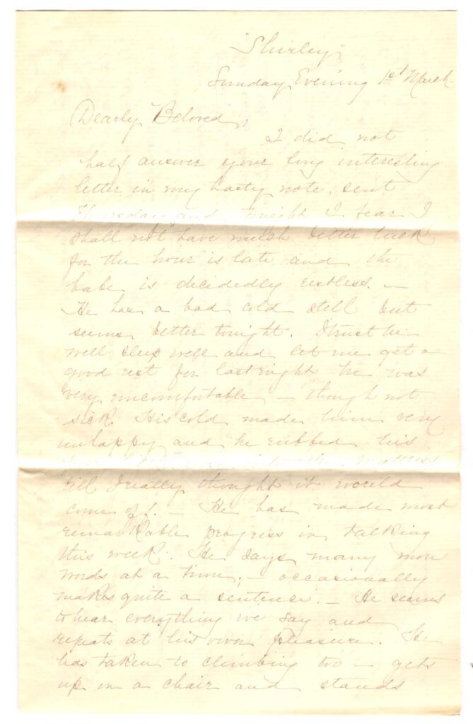 Letter to Charles Sperry 001