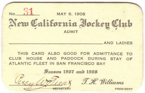New California Jockey Club - San Francisco, California