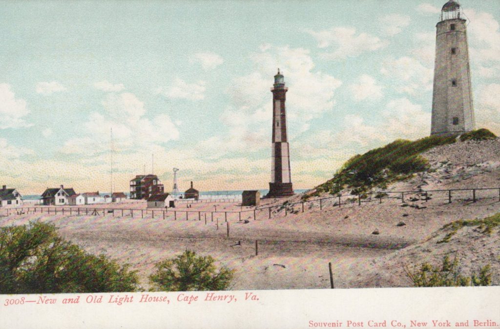 Cape Henry, VA., - New and Old Light House