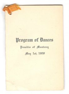 Presidio of Monterey - Program of Dances - 1