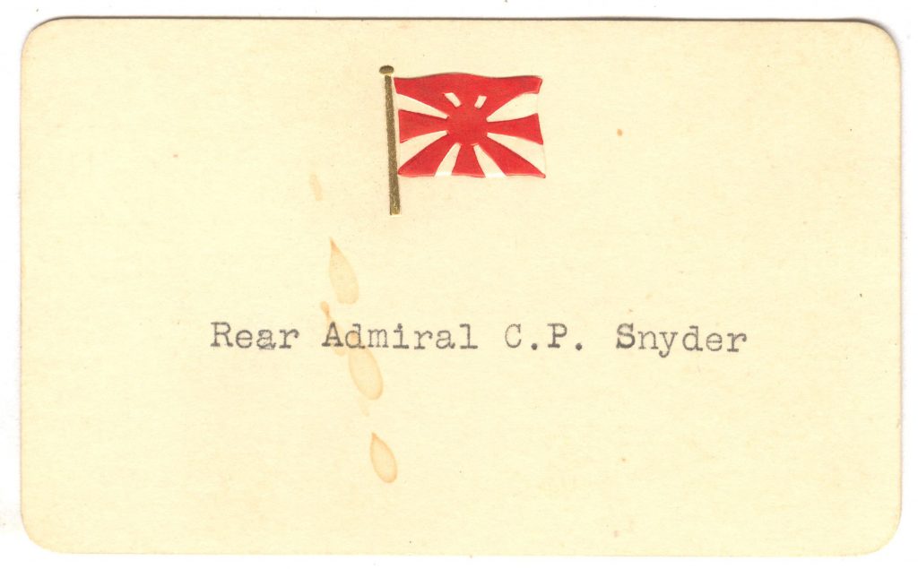 Rear Admiral C P Snyder 001