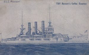 USS Missouri - Try Dyason's Coffee Essence