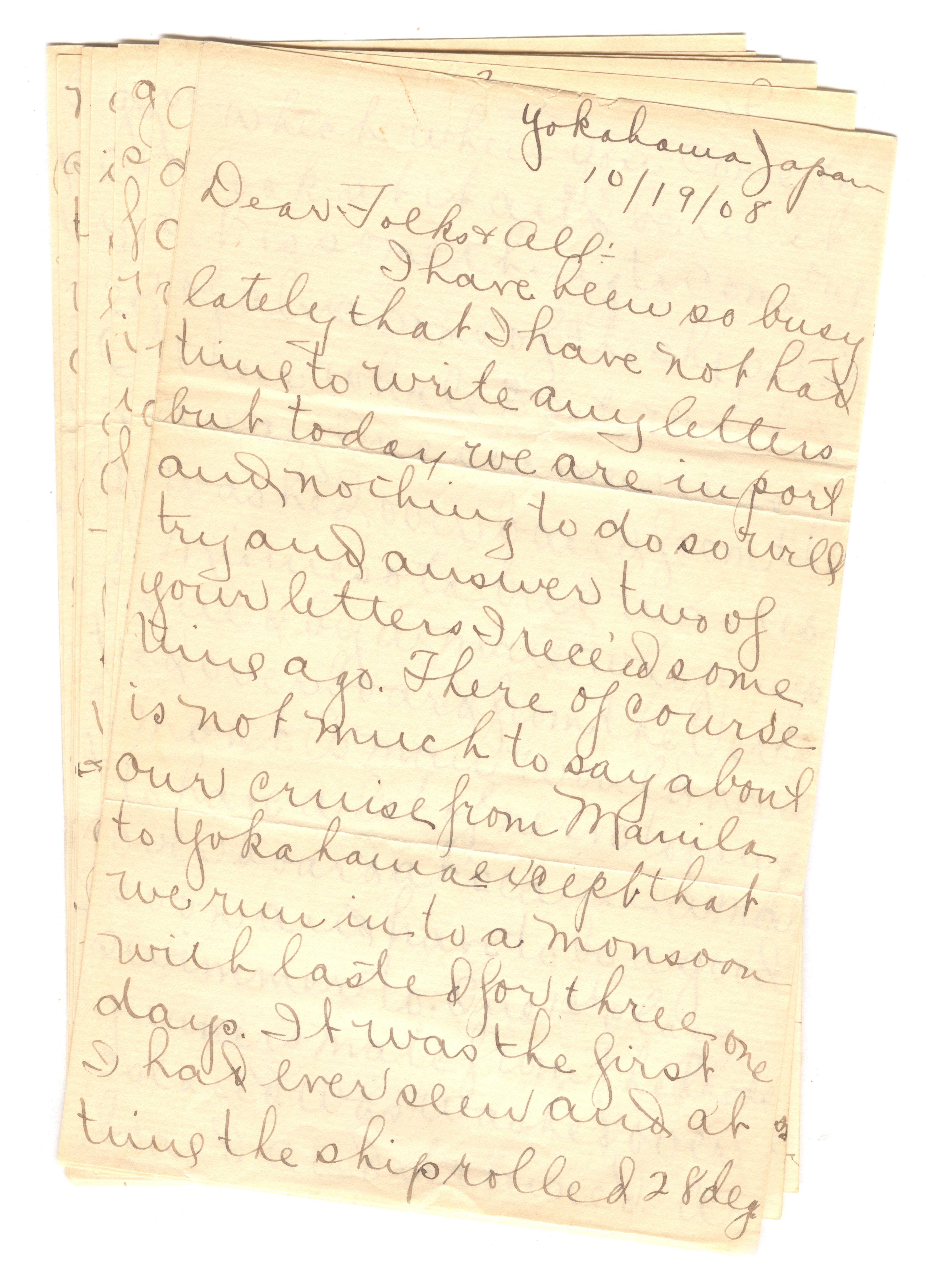 Yokohama Letter October 19 001