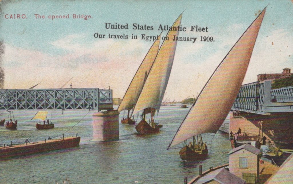 Cairo.  The opened Bridge