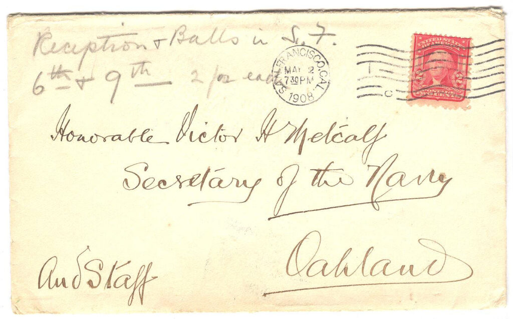 Envelope to Secretary Metcalf 001