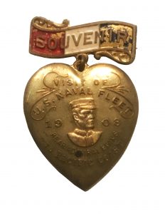 Souvenir - Visit of U.S. Naval Fleet 1908.  Rear Admiral Evans