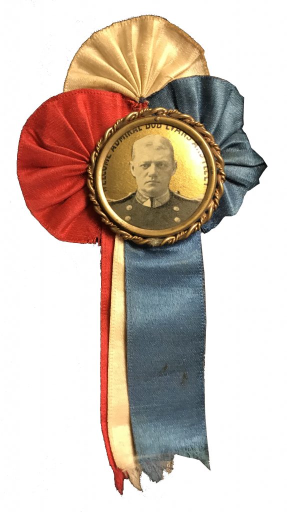 Admiral Evans - Patriotic Ribbon with Photo Button